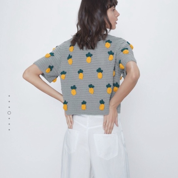 Zara | Sweaters | Zara Pineapple Knit 